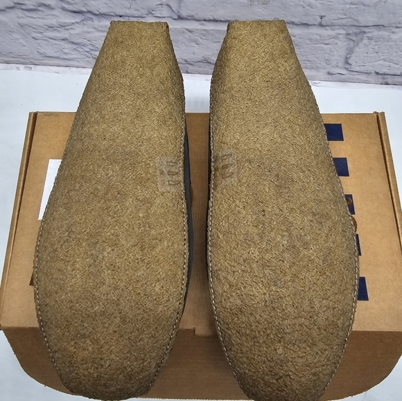 Lands End Womens Flats Loafers 10B Suede Leather Bow Slip On Driving Shoes - Picture 5 of 9